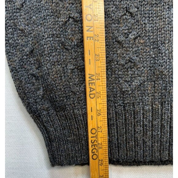 Vintage Parker Of Vienna Knit Sweater Vest XL Gray Wool Blend - Picture 5 of 9